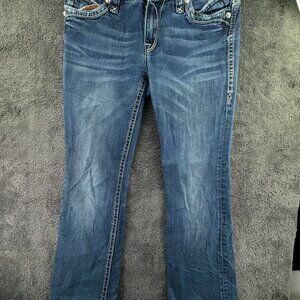 Rock Revival Jeans Size 30 Women Johanna Boot Blue Denim Cotton Stretch Adult